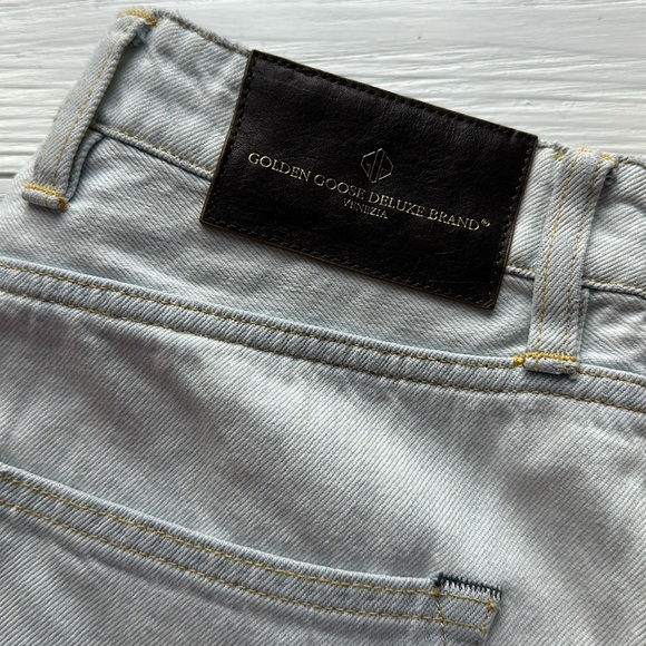 NWT Golden Goose Jolly Cropped Straight Jean Carrot Fit Light Wash size 27 - Picture 14 of 14